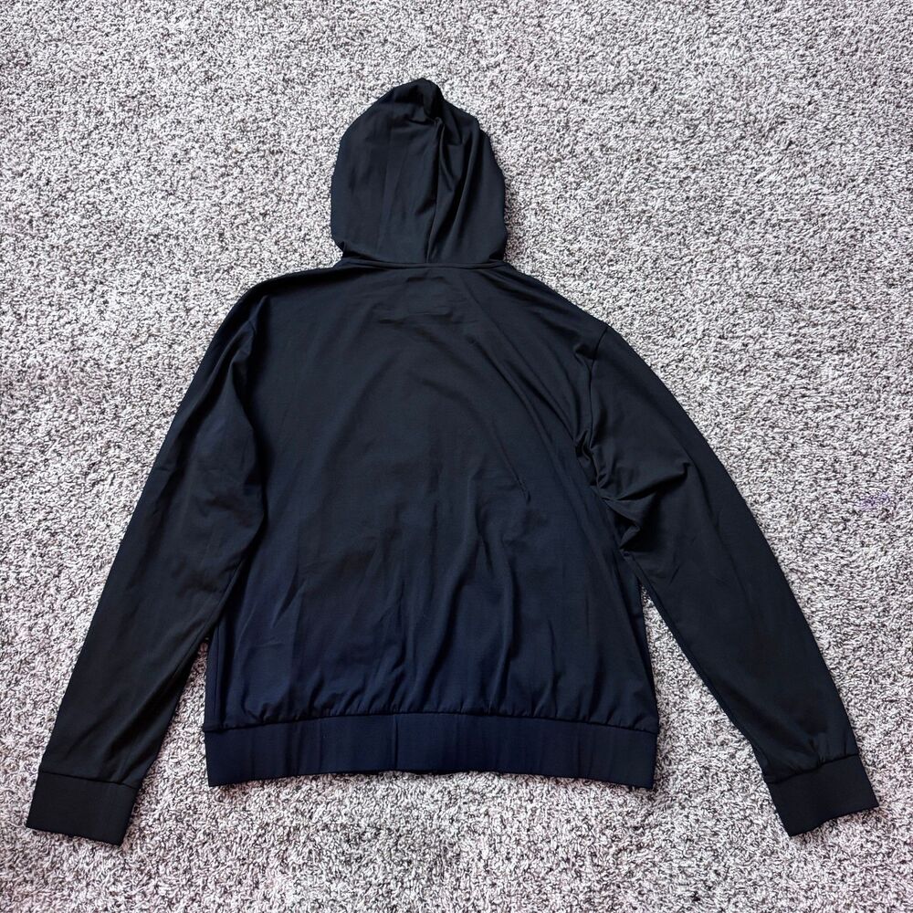 Castore Hoodie Mens XXL Black Full Zip Poly Wool Blend Active Wear Athlesiure - Picture 8 of 8